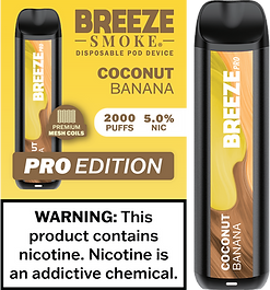 Coconut Banana Breeze Pro 2000 Puffs