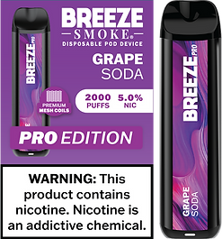 Grape Soda Breeze Pro 2000 Puffs