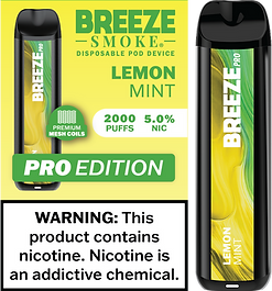 Lemon Mint Breeze Pro 2000 Puffs