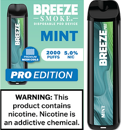 Mint Breeze Pro 2000 Puffs