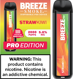 StrawKiwi Breeze Pro 2000 Puffs